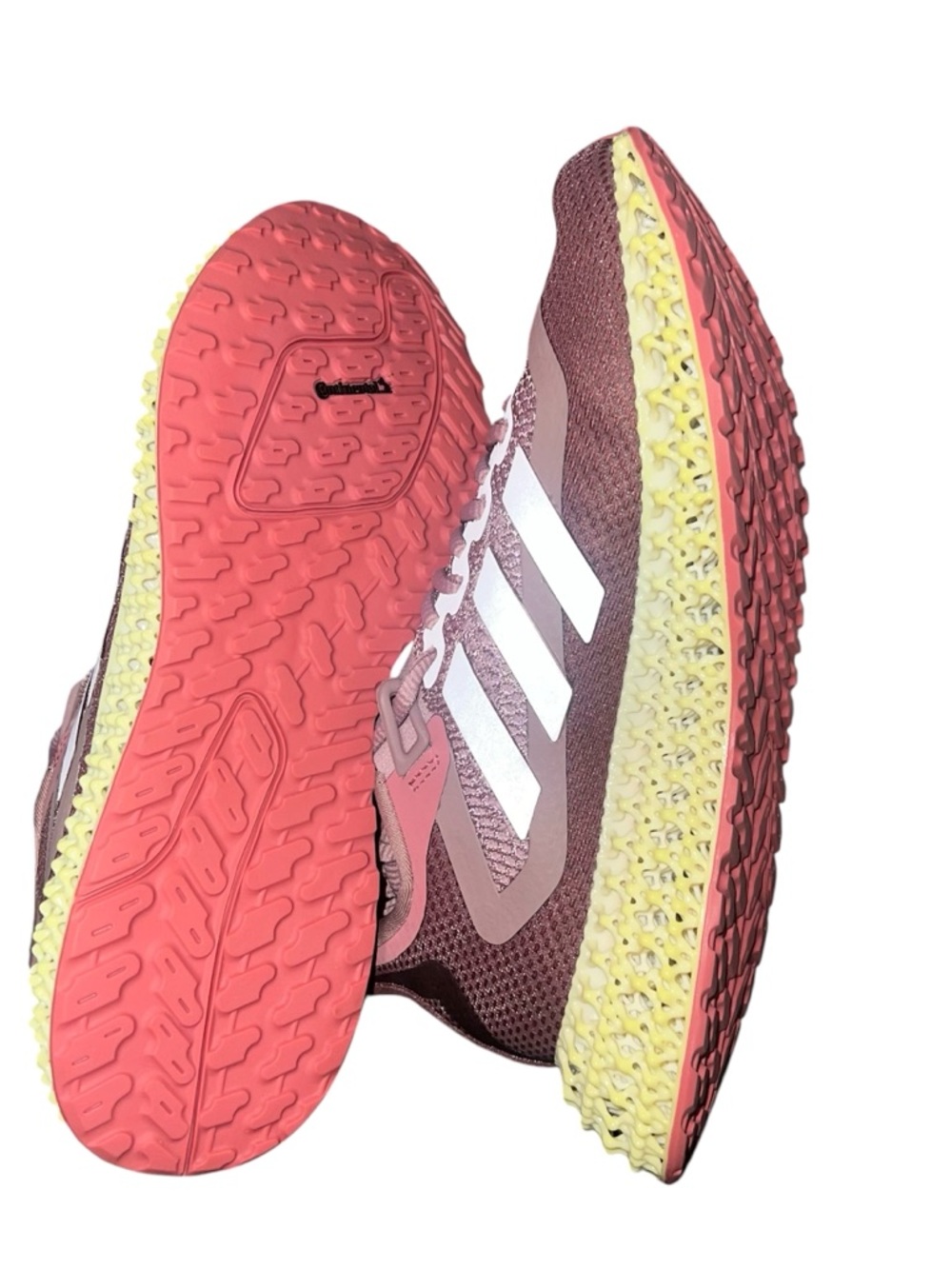 adidas Women’s Rose Pink 4D-Print Athletic Sneakers - Picture 3 of 6